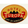 Hotel Narodny Dom - Banska Bystrica / Slovakia (Vintage Luggage Label)