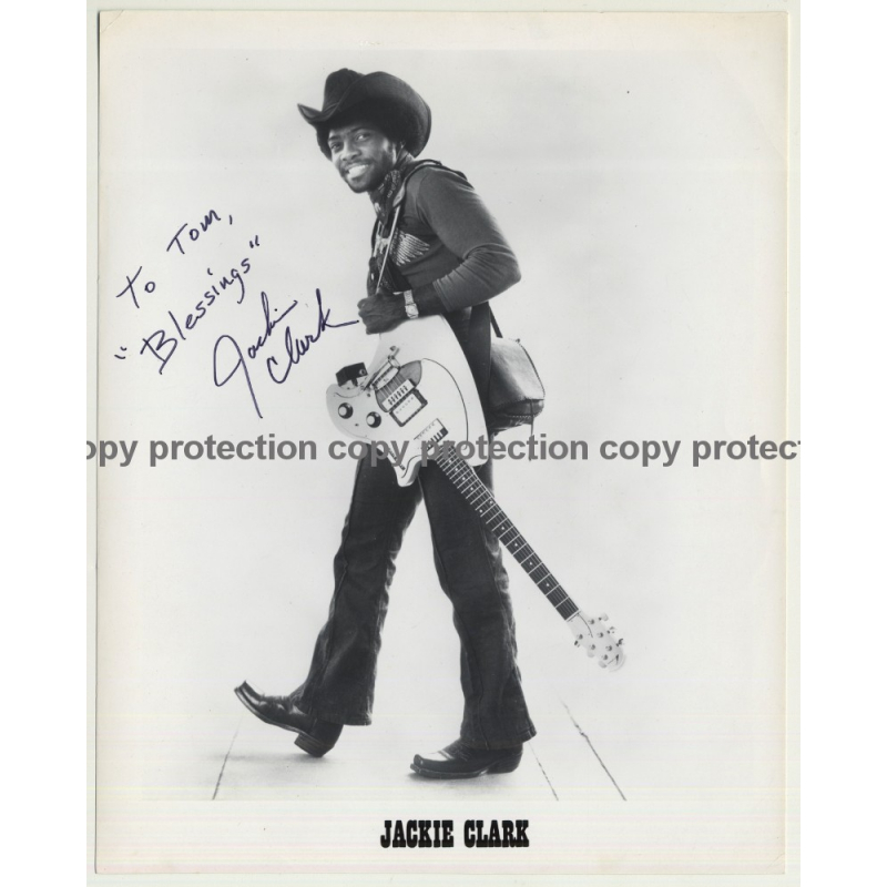 Jackie Clark / Nitty Gritty Dirt Band - UA Press Photo - Autographed  '1970s