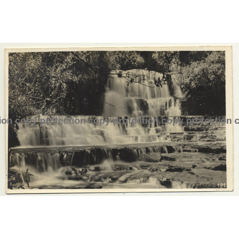 Congo Belge: Waterfall / Léopold Gabriel? (Vintage RPPC ~1920/1930s)
