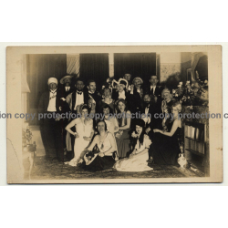 Group Photo: Large Carnival Society (Vintage RPPC 9.2.1932)
