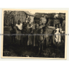Congo-Belge: Group Of Indigenous Kids / Huts (Vintage Photo ~1930s)