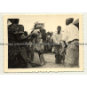 Congo-Belge: Medicine Man / Tribal Chief In Action / Tam Tam (Vintage Photo B/W ~1930s)